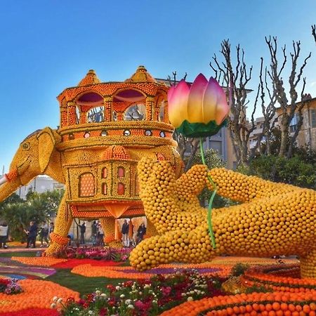 Апартаменты Menton Studio Face Au Jardin Bioves Fetes Des Citrons 3Min De La Mer Экстерьер фото